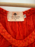 Georgia On My Mind Eleni Dress Tangerine