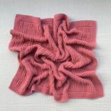 Knitted By Nana Alex Blanket Raspberry - 700 x 800mm
