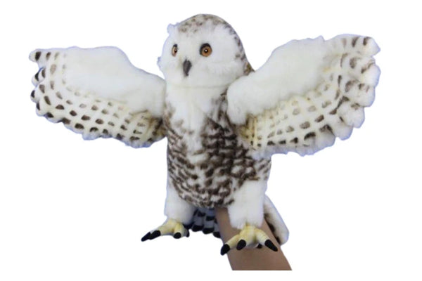 Hansa Snowy Owl Hand Puppet