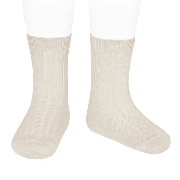 Condor Short Ribbed Sock (#304 Lino)