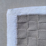 Knitted By Nana Georgie Champagne and Cream - 600 x 600mm