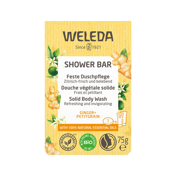 Weleda Shower Bar Ginger Petitgrain 75gm