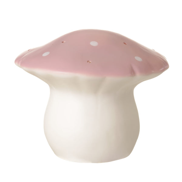 Heico Toadstool Night Light Lamp - Medium - Vintage Pink LED