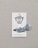 Pretty Wild Anna Bow Snap Grey Check