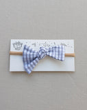 Pretty Wild Lucille Bow Elastic Headband Stone Check