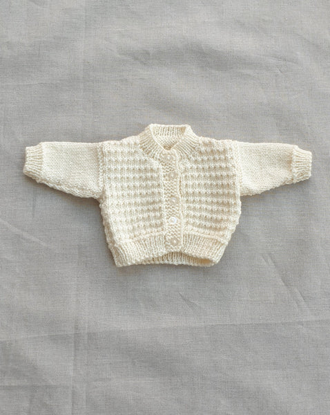 Knitted by Nana Cardigan Cream