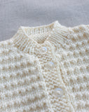 Knitted by Nana Cardigan Cream