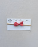 Pretty Wild Minnie Baby Bow Elastic Headband Pomegranate