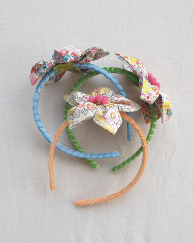 Vintage Rose Fabric Star Headband