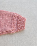Knitted by Nana Azalea Cardigan Rose Petal