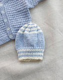 Knitted by Nana Cardigan Blue