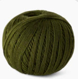 Knitted by Nana Top Knot Beanie - Moss