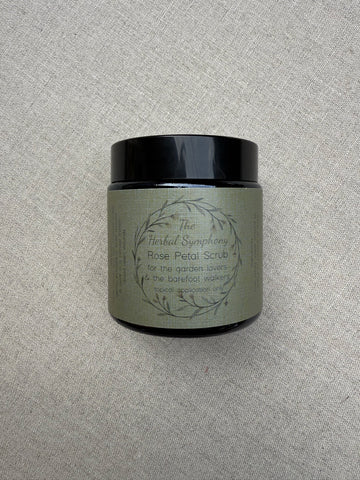 The Herbal Symphony Rose Petal Scrub - 120ml