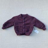 Knitted by Nana Cardigan - Purple
