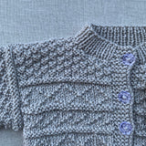 Knitted by Nana Basil Cardigan - Stone