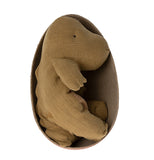 Maileg Gantosaurus In Egg Medium Dark Ochre