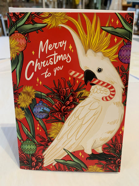 Henderson Greetings Kids Helpline Cockatoo Christmas Card