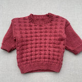 Knitted by Nana Jojo Jumper - Turkish Rose