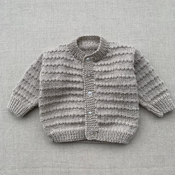 Knitted by Nana Susan Cardigan Pearl
