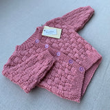 Knitted by Nana Luke Cardigan - Rose Petals