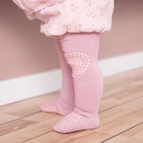 GoBabyGo Non Slip Crawling Tights - Dusty Rose