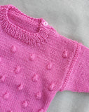 Knitted by Nana Jumper Pink