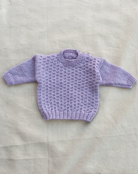 Knitted by Nana Jumper Lavender