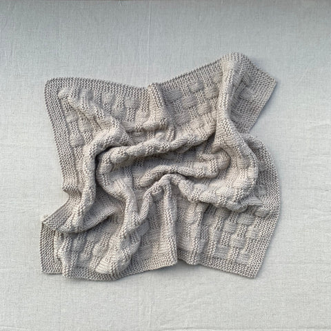 Knitted By Nana Billy Blanket Champagne 650 x 520mm