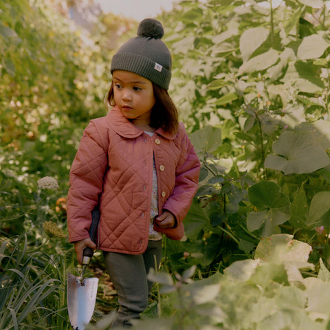Nature Baby Alpine Pom Pom Beanie Thyme