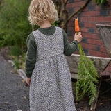 Nature Baby Amelia Pinafore Briarwood Heron Print