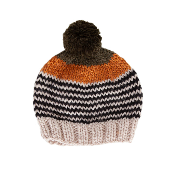 Acorn Horizon Beanie - Black Stripe