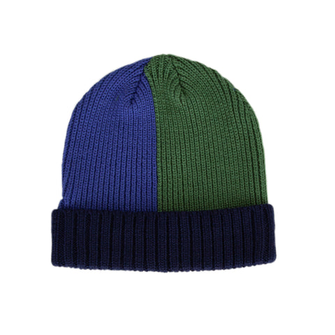 Acorn River Merino Beanie - Green/Blue