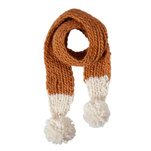 Acorn Ripples Scarf - Caramel, One Size