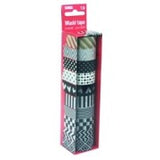 Sense Washi Tape 10 Pack - Black / Silver