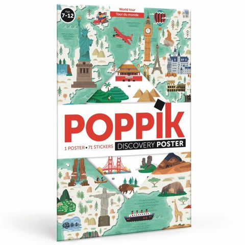 Poppik Creative Stickers - World Tour Discovery Stickers