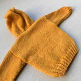 Knitted by Nana Cardigan With Hood - Curry