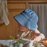 Nature Baby - Bucket Sunhat Chambray - Sky