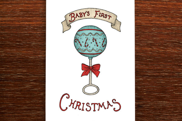 The Nonsense Maker Baby's First Christmas Card