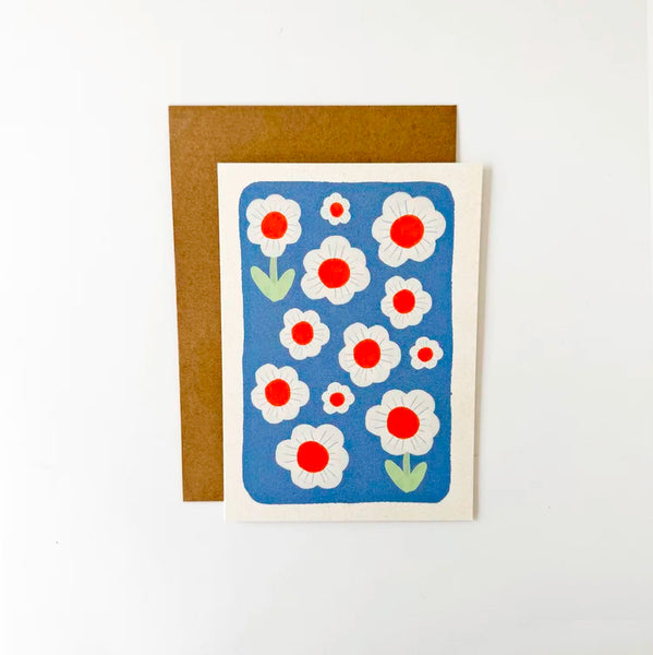 Florence Fry Flower Field Card