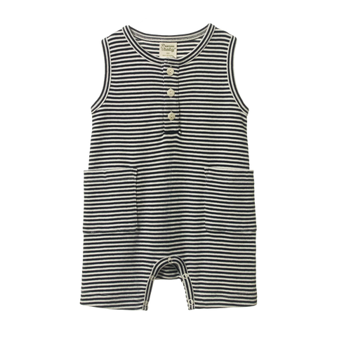 Nature Baby - Camper Suit - Navy Stripe