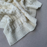 Knitted By Nana Billy Blanket Cream 600 x 470mm
