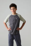 Sherif I am Sherif Raglan Sleeve Tee Charcoal