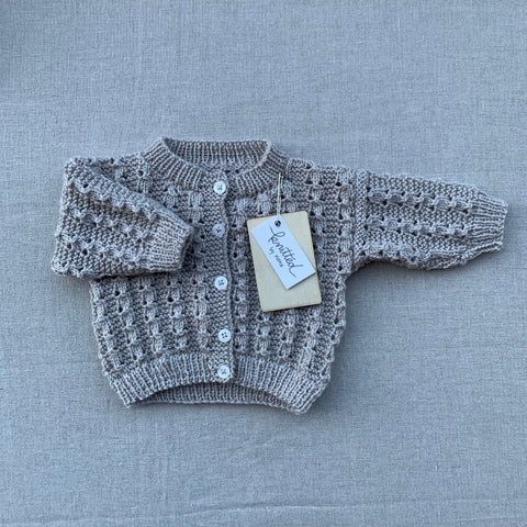 Knitted by Nana Juniper Cardigan - Stone