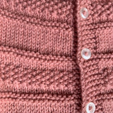 Knitted by Nana Steph Cardigan - Rose Petals