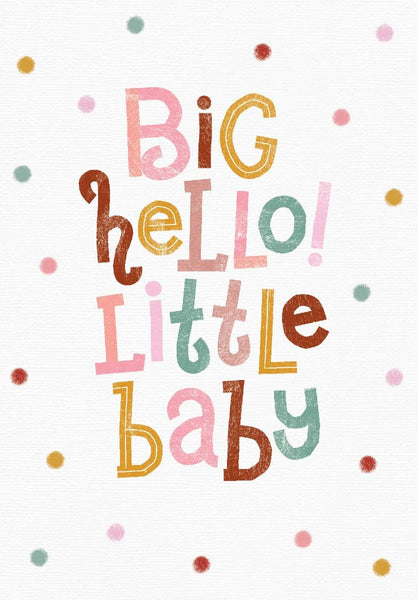 Aero Big Hello Little Baby Card