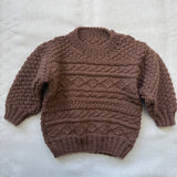 Knitted by Nana Basil Jumper- Mocha Mousse