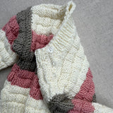 Knitted by Nana Mabel Jumper - Multi Stripe Soft Blush
