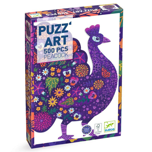 Djeco Puzz' Art Peacock 500pce Puzzle