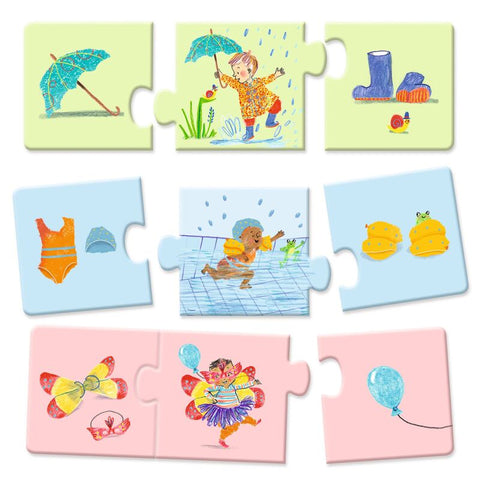Djeco My Daily Life Trio 24 Piece Puzzle