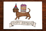 The Nonsense Maker Sausage Dog Birthday Card